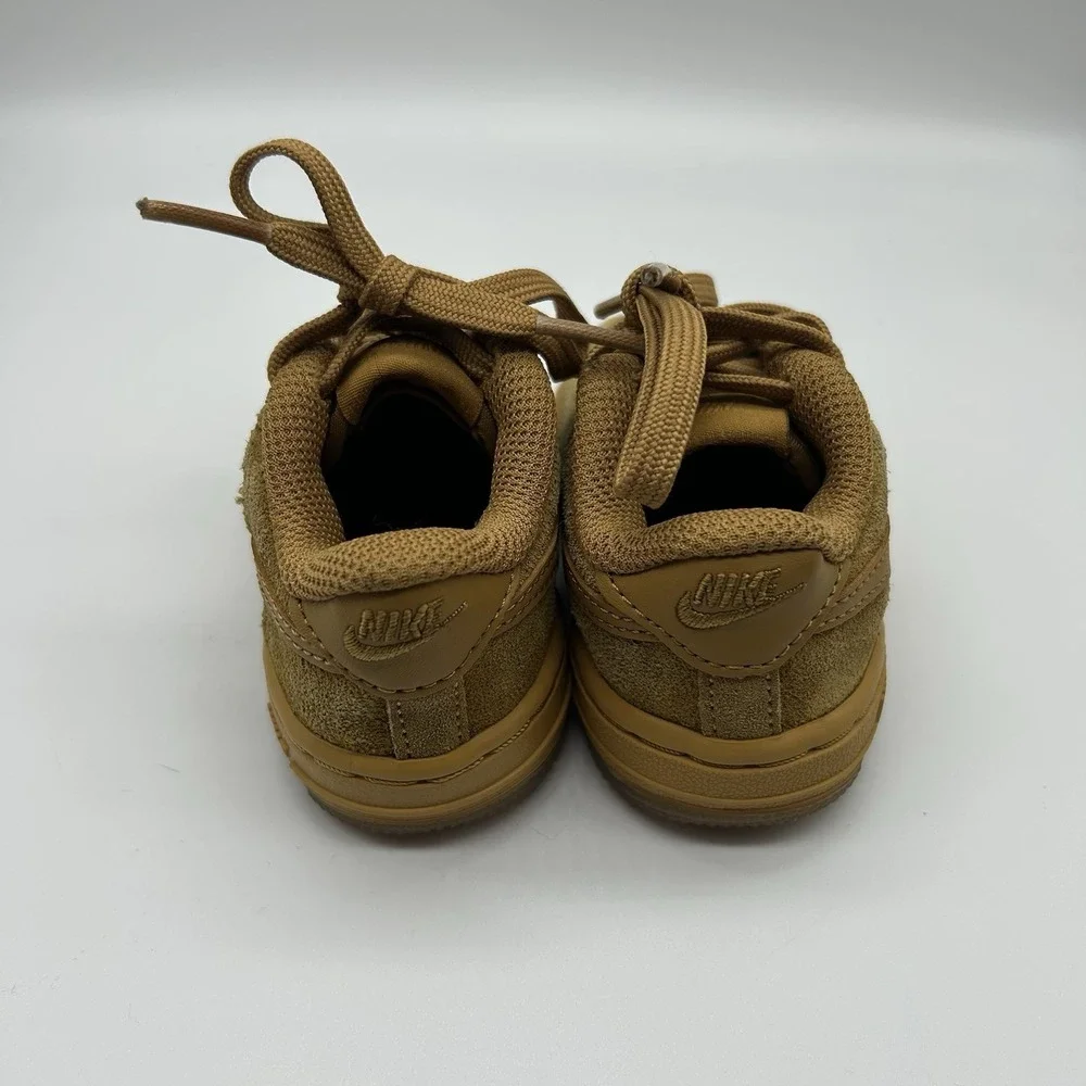 Nike Force 1 LV8 3 'Wheat' Toddler 4C Brown Suede Low Top Sneaker